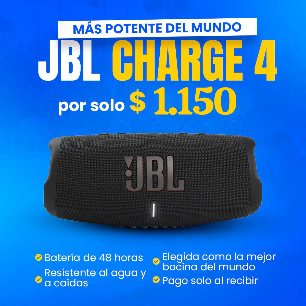 Parlante JBL Charge 4 | BLACK FRIDAY - SOLO QUEDAN 12 UNIDADES🔥 - replicas